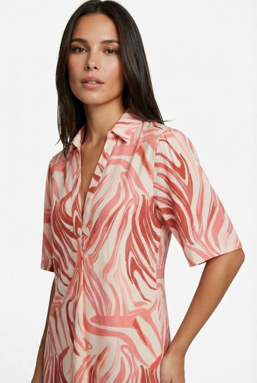 GM Alette Dress Sand Cranberry