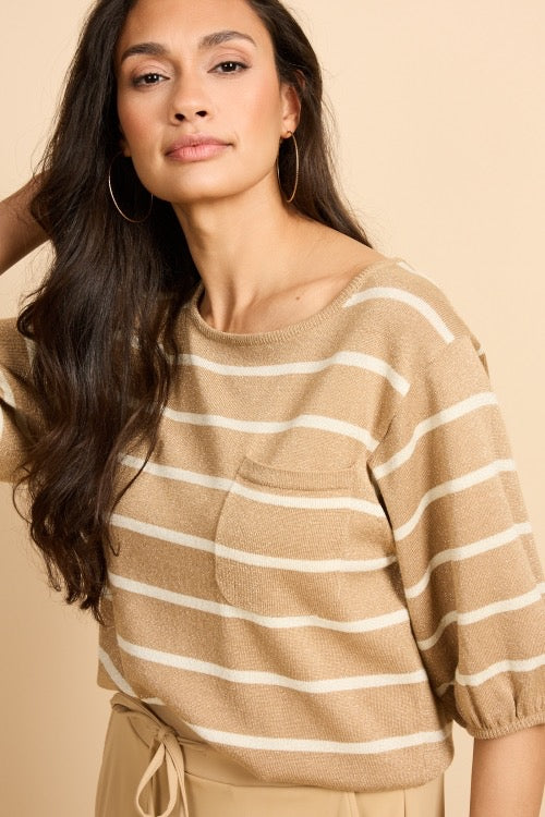 GM Genoveva Knitting Top Camel