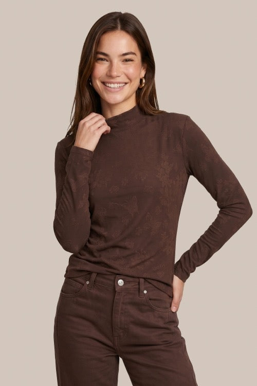 CS Turtle Top Wool White & Mocha Brown