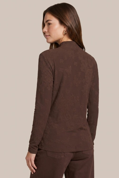 CS Turtle Top Wool White & Mocha Brown