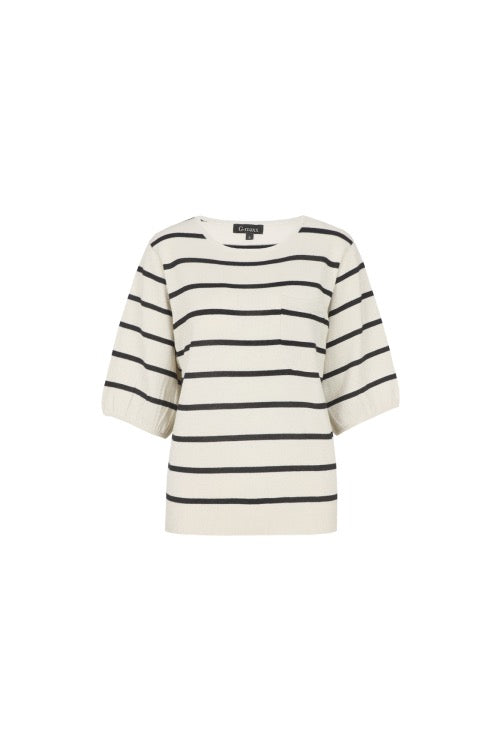 GM Genoveva Knitting Top Sand\Black