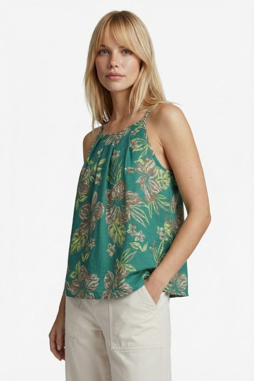 GM Jelena Singlet Green/Brown