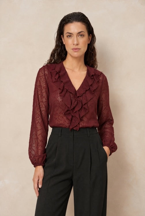 LM Blouse Kio Burgundy