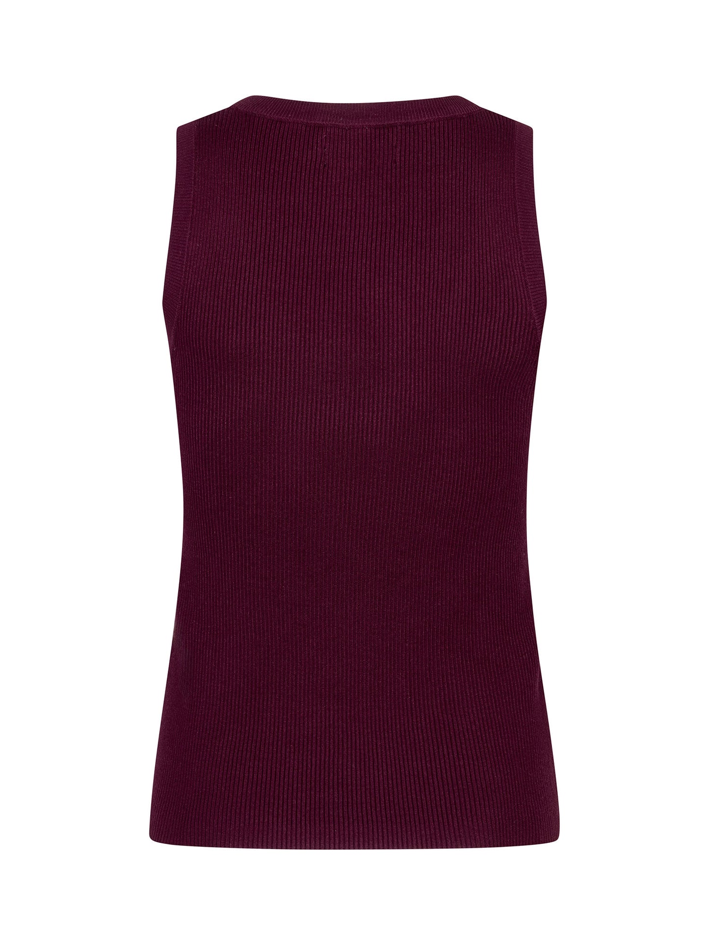 Y Knitted Top Keely Burgundy