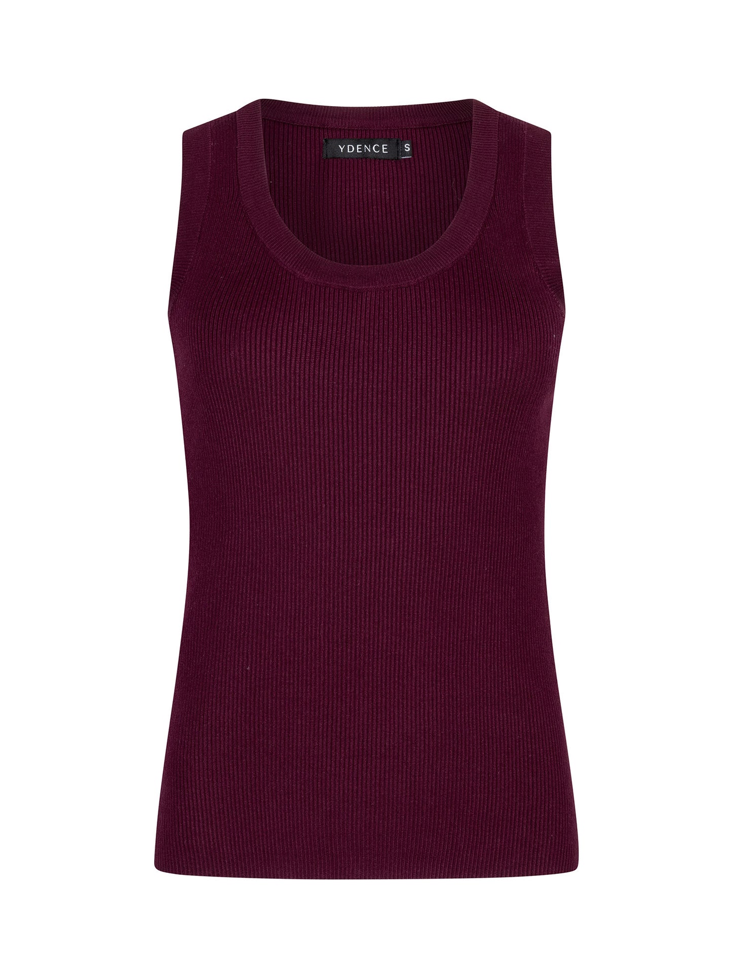 Y Knitted Top Keely Burgundy